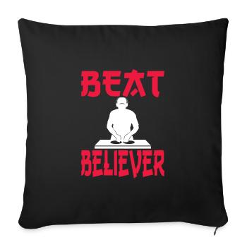 Festival - Sofa pillow with filling 45cm x 45cm - black - Front