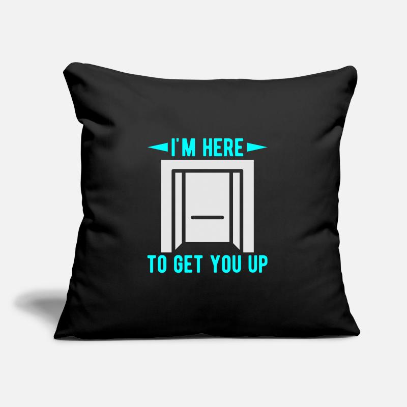 Elevator Mechanic - I'm Here Get You Up Elevator Sofa pillow with filling 45cm x 45cm