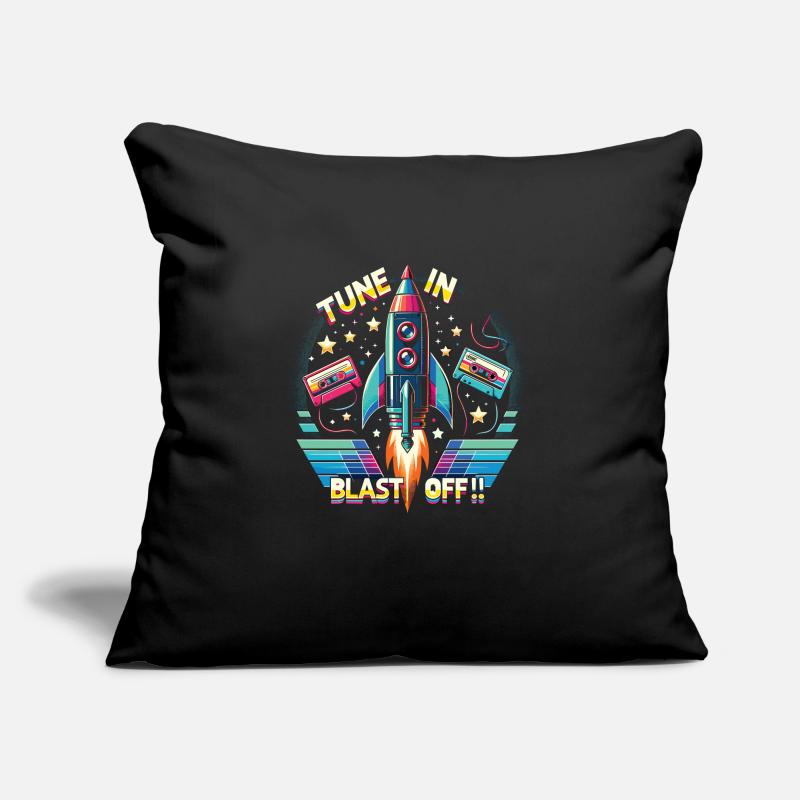 Fusée Coussin et housse de 45 x 45 cm