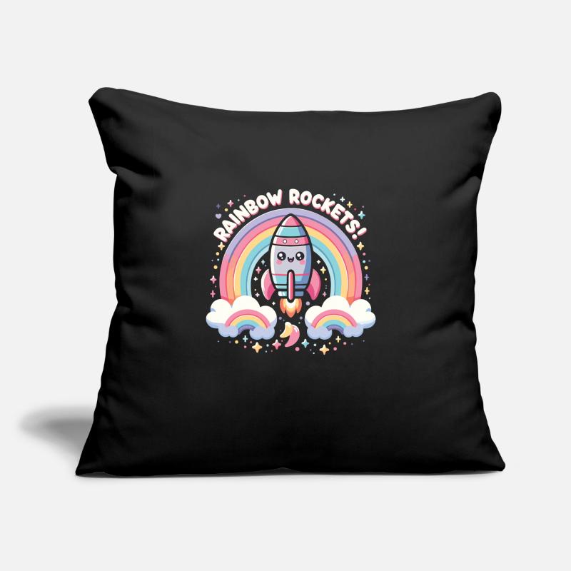 Fusée Coussin et housse de 45 x 45 cm