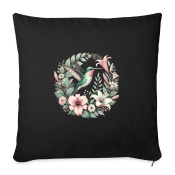 Exotic - Sofa pillow with filling 45cm x 45cm - black - Front