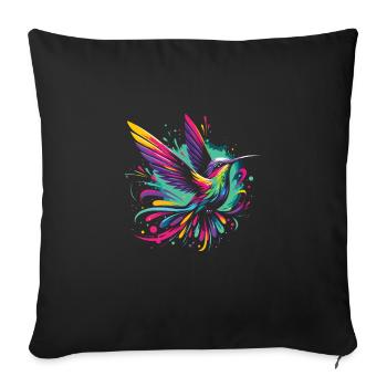 Exotic - Sofa pillow with filling 45cm x 45cm - black - Front