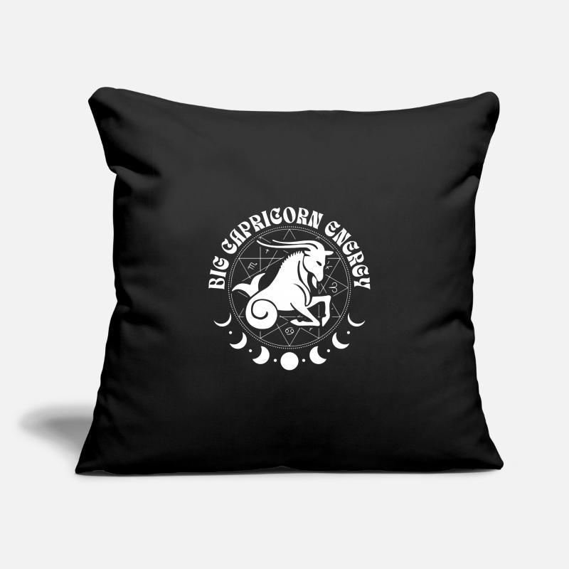 Große Energie Steinbock - Astrologie Sternzeichen Sofakissen mit Füllung 45 x 45 cm