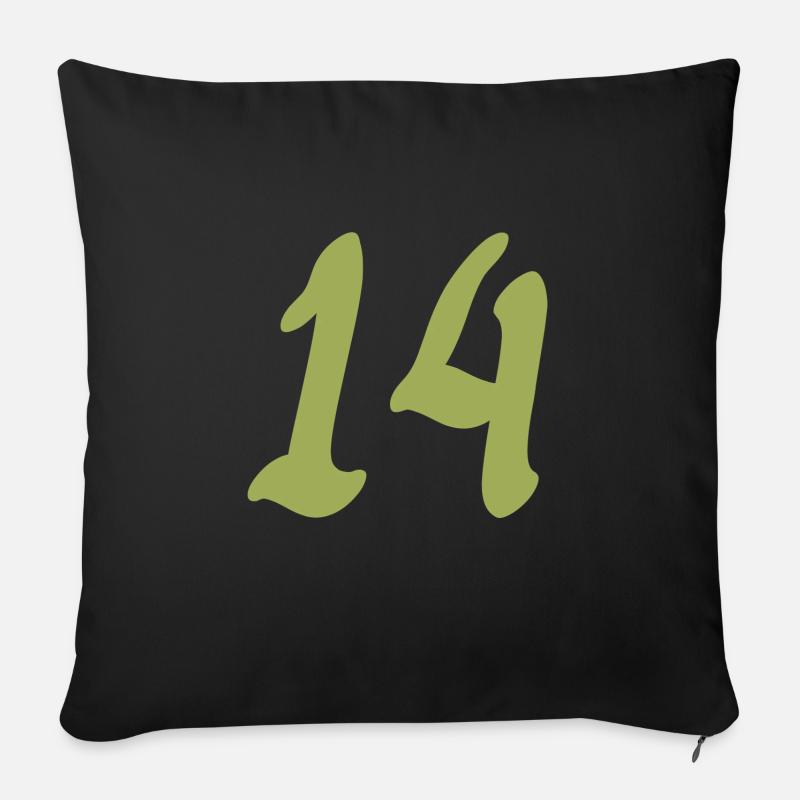 14 - Coussin et housse de 45 x 45 cm - noir
