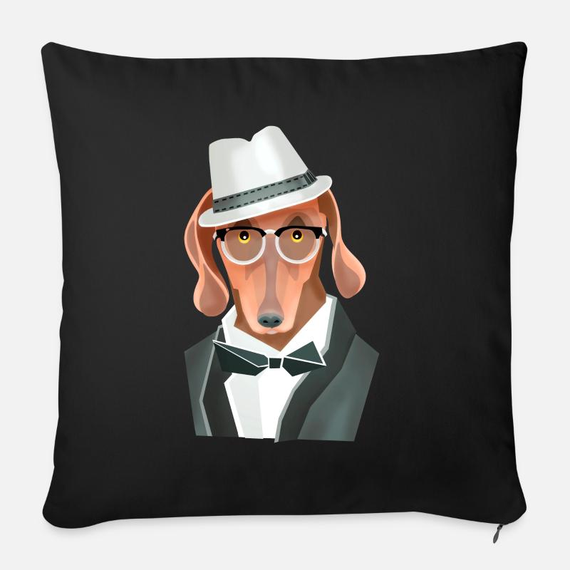 Toby Chic - Sofakissen mit Füllung 45 x 45 cm - Schwarz