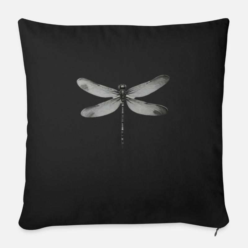 Libelle - Sofakissen mit Füllung 45 x 45 cm - Schwarz