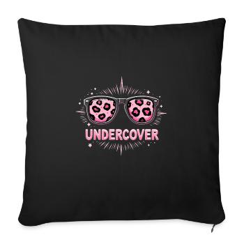 Sunglasses & Costume - Funny Motif - Sofa pillow with filling 45cm x 45cm - black - Front