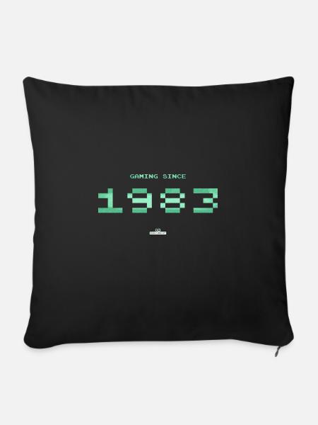 Infinite gameplay 1983 - Sofakissen mit Füllung 45 x 45 cm - Schwarz