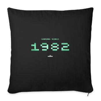 Infinite gameplay 1982 - Sofakissen mit Füllung 45 x 45 cm - Schwarz - Vorne