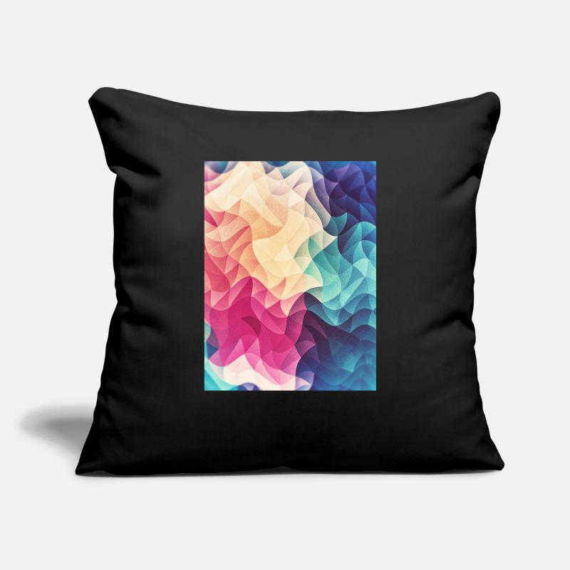 Abstract low poly color pattern design (spectrum) Coussin et housse de 45 x 45 cm