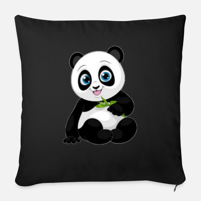 Pamda - Sofakissen mit Füllung 45 x 45 cm - Schwarz