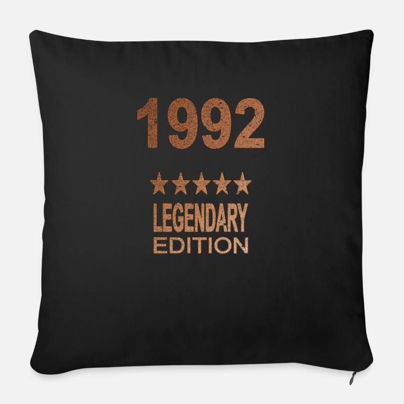 Édition légendaire de 1992 - Coussin et housse de 45 x 45 cm - noir