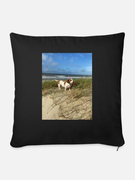 Molly the Dackel - Sofakissen mit Füllung 45 x 45 cm - Schwarz