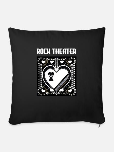 Rock Theater - Sofakissen mit Füllung 45 x 45 cm - Schwarz