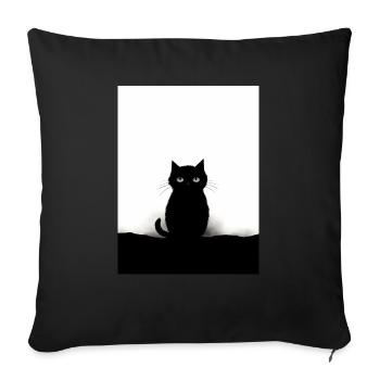 pas ma faute 12x16 - Coussin et housse de 45 x 45 cm - noir - Devant