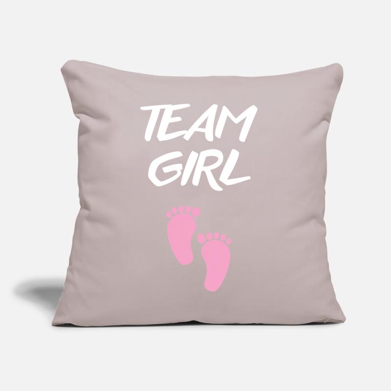 Es wird ein Mädchen! Sofakissen mit Füllung 45 x 45 cm