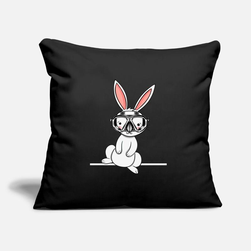 apnée plongée oxygène plongée plongée lapin de plongée Coussin et housse de 45 x 45 cm
