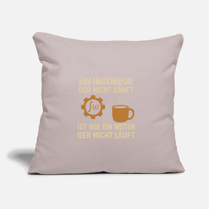 Engineer Humor Coffee Engine Sofa pillow with filling 45cm x 45cm