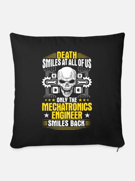 Mechatroniker Mechatronikerin Mechatronik Geschenk - Sofakissen mit Füllung 45 x 45 cm - Schwarz