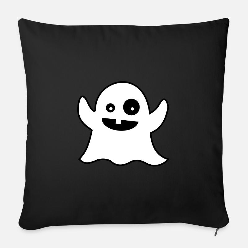 ghost - Coussin et housse de 45 x 45 cm - noir