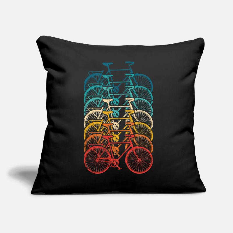 Rainbow Bike Stack Gradient Sofa pillow with filling 45cm x 45cm
