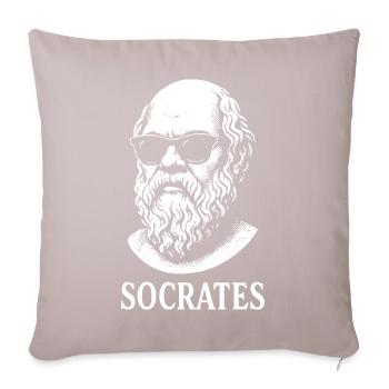 Socrates in Shades - Sofa pillow with filling 45cm x 45cm - light taupe - Front