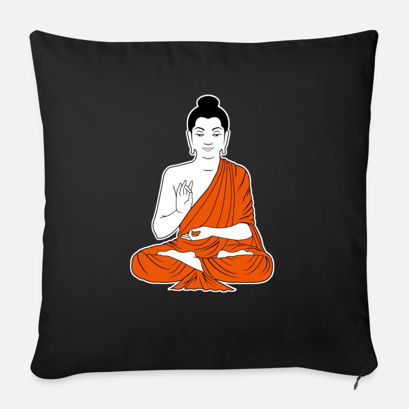 buddha - Sofakissen mit Füllung 45 x 45 cm - Schwarz