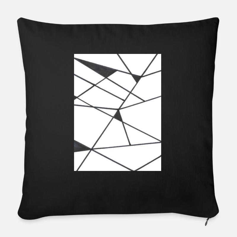 Glue - Sofakissen mit Füllung 45 x 45 cm - Schwarz