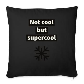Cool - Coussin et housse de 45 x 45 cm - noir - Devant