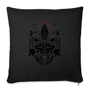 H.O.P.E -Hope - Sofa pillow with filling 45cm x 45cm - black - Front