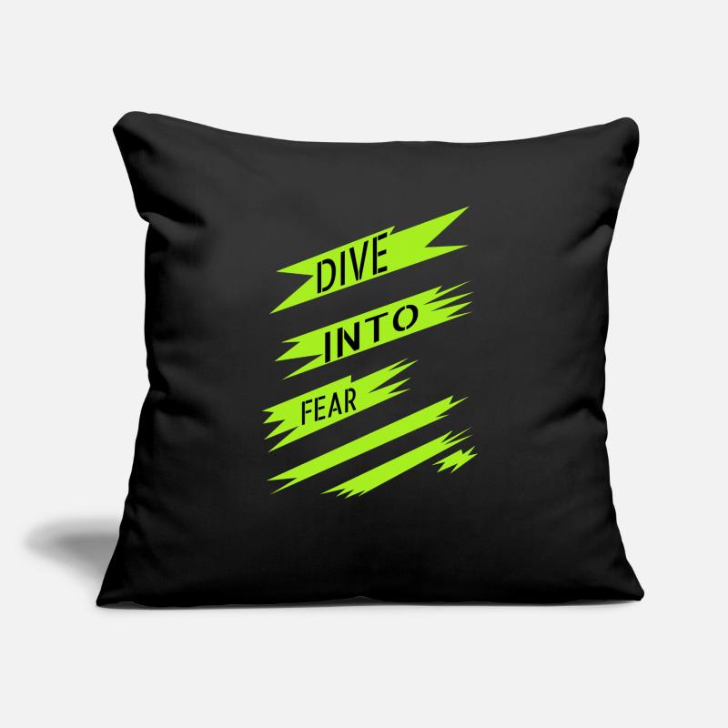 fun embracing courage courage and strength awesome Sofa pillow with filling 45cm x 45cm
