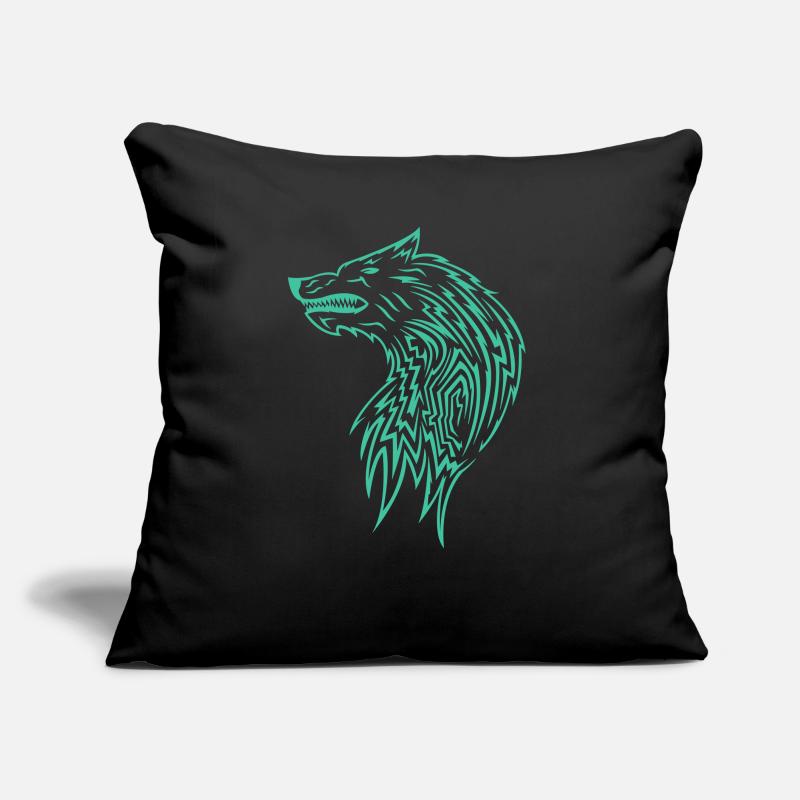 Wolf Pattern Sofa pillow with filling 45cm x 45cm