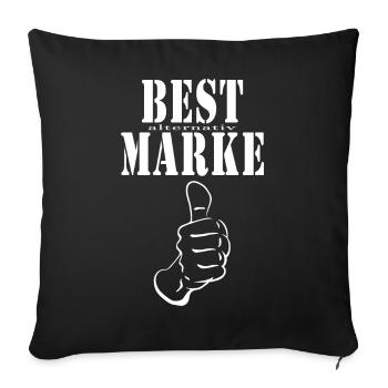 MEILLEURE alternative BRAND pouce levé - Coussin et housse de 45 x 45 cm - noir - Devant