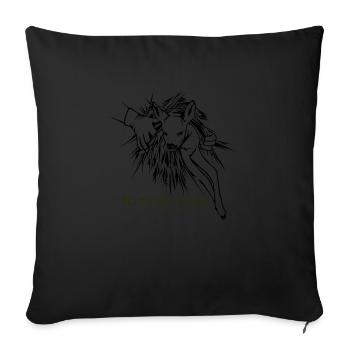 Kitzretter - Coussin et housse de 45 x 45 cm - noir - Devant
