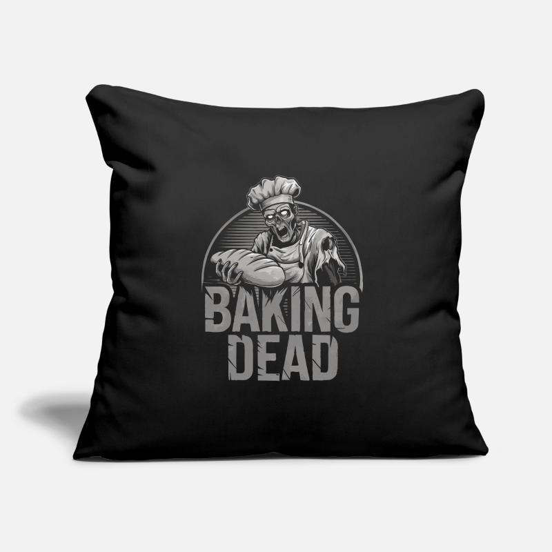 Cuisson Dead Zombie Baker Boulanger effrayant Coussin et housse de 45 x 45 cm