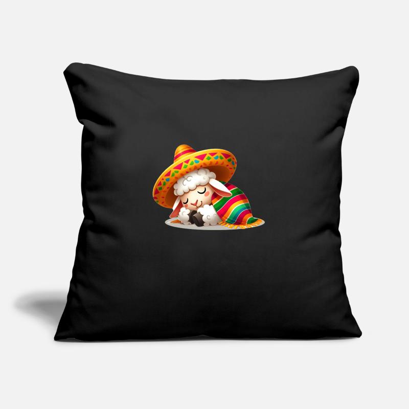 Sleeping Cinco de Mayo Sheep Sofa pillow with filling 45cm x 45cm