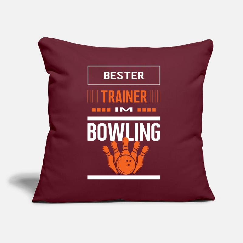 Bester Bowling Trainer Bowlingtrainer Training Sofakissen mit Füllung 45 x 45 cm