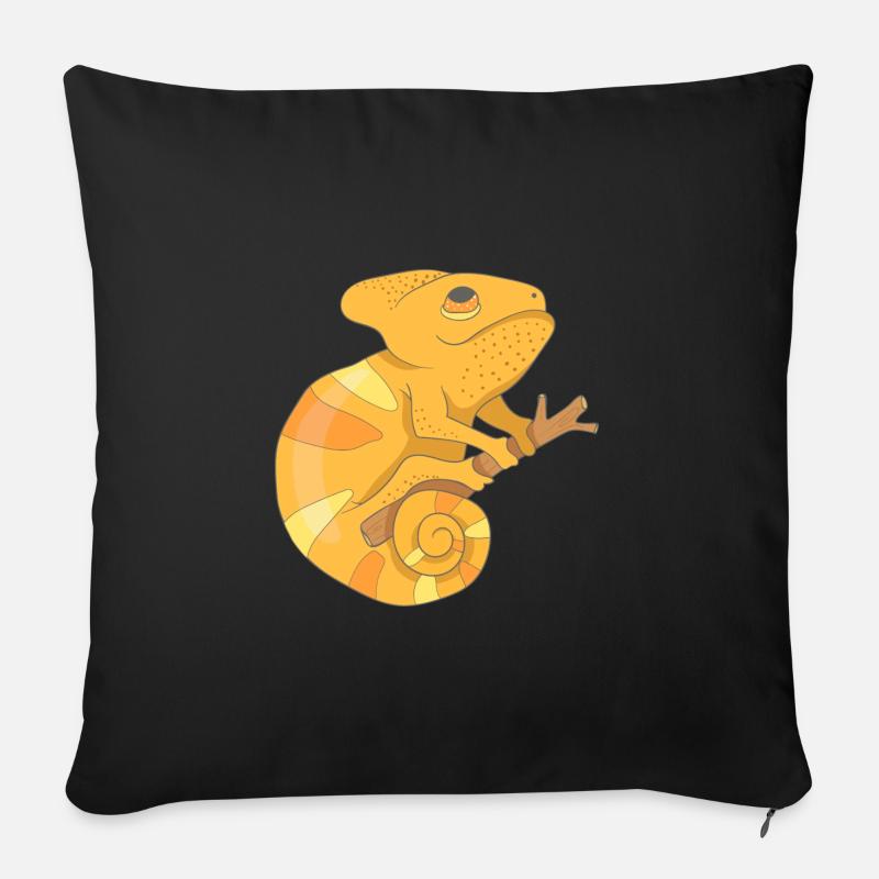 Caméléon - Coussin et housse de 45 x 45 cm - noir