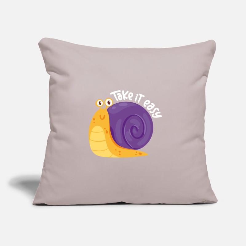 Take it easy - don't get upset Sofa pillow with filling 45cm x 45cm