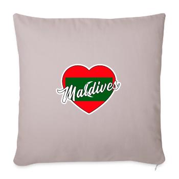 Maldives - Sofa pillow with filling 45cm x 45cm - light taupe - Front