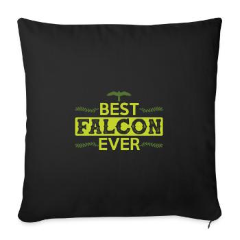 Meilleure fauconnerie Falcon - Coussin et housse de 45 x 45 cm - noir - Devant