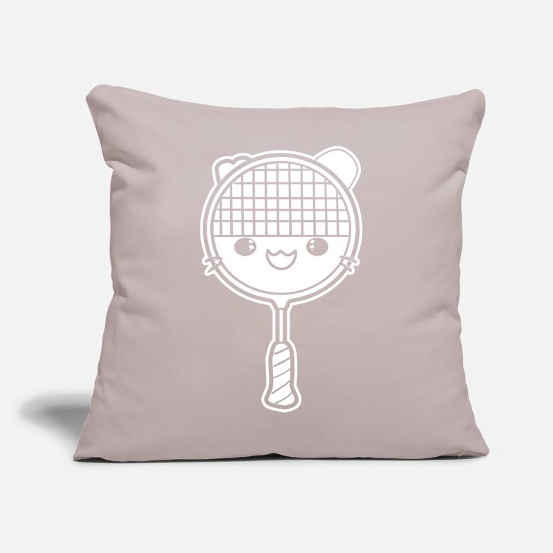 Badminton racket comic style Sofa pillow with filling 45cm x 45cm