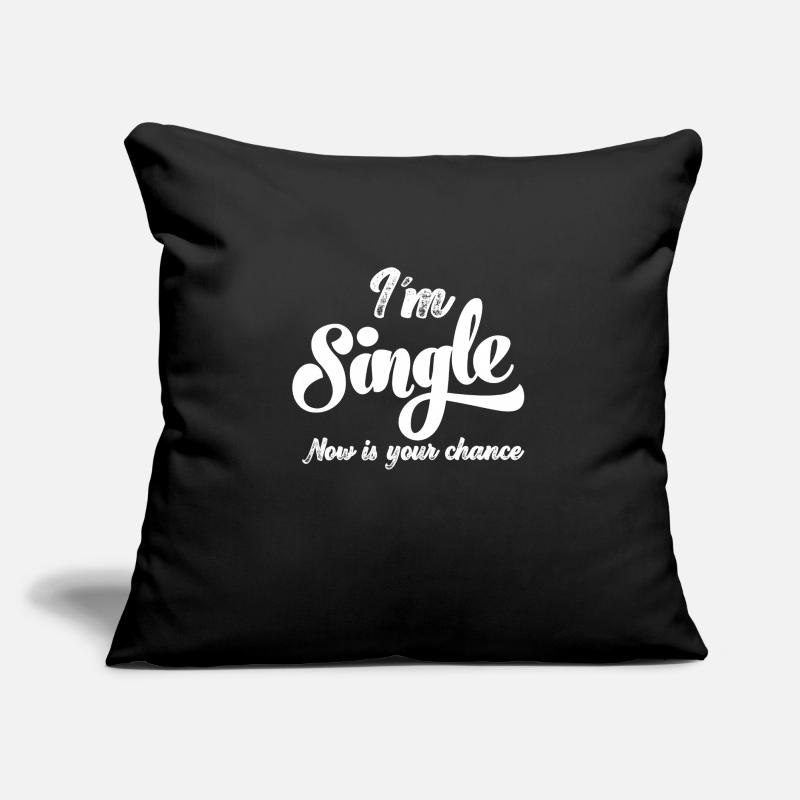 Am Single Single Single Bachelor Relationship Status Sofa pillow with filling 45cm x 45cm