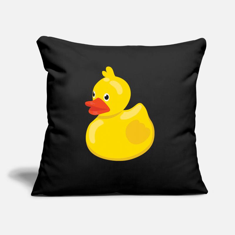 Rubber duck bathing duck Sofa pillow with filling 45cm x 45cm