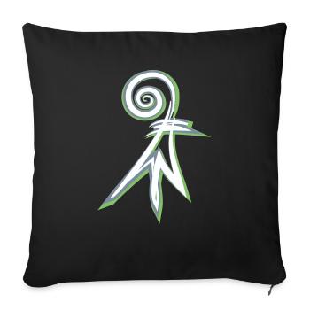 baslerstab Basel - Sofakissen mit Füllung 45 x 45 cm - Schwarz - Vorne