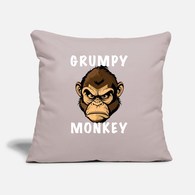 GRUMPY MONKEY Sofa pillow with filling 45cm x 45cm