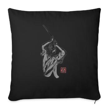 before to strike - Coussin et housse de 45 x 45 cm - noir - Devant