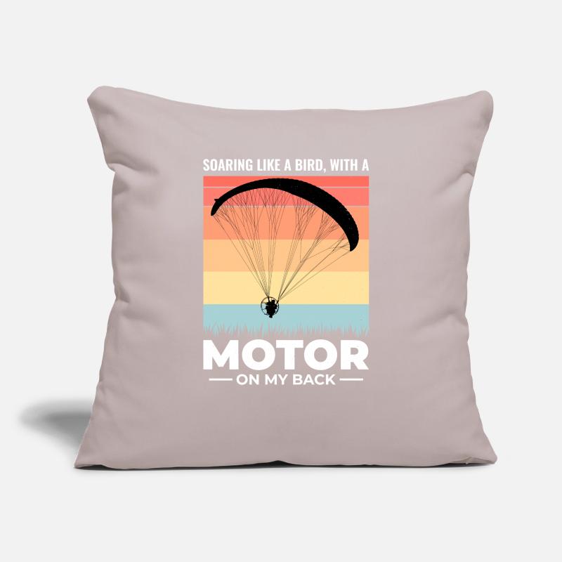Paramotor Pilot Paramotoring Powered Paraglider Sofa pillow with filling 45cm x 45cm