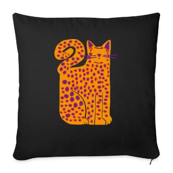 Fauve - Coussin et housse de 45 x 45 cm - noir - Devant
