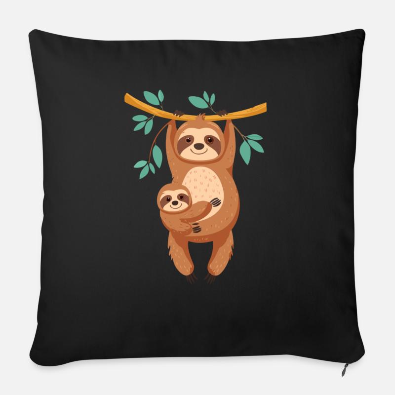 Hang in there buddy - Sofakissen mit Füllung 45 x 45 cm - Schwarz